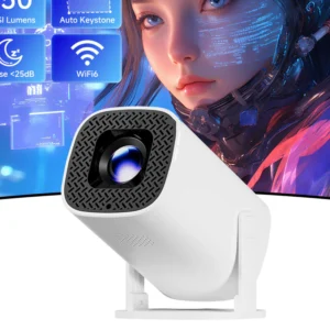 Portable Smart Wireless Projector FHD/UHD LED Multimedia Android OS Diffuse Reflection No Ads